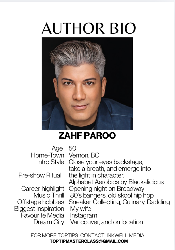Top Tip Masterclass - Acting For Theatre By  Zahf Paroo